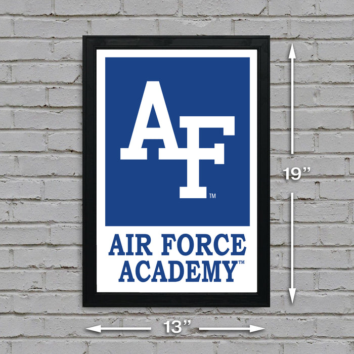 Limited Edition Air Force Falcons Banner Logo Poster Art Print - 13x19"