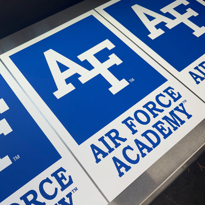 Limited Edition Air Force Falcons Banner Logo Poster Art Print - 13x19"