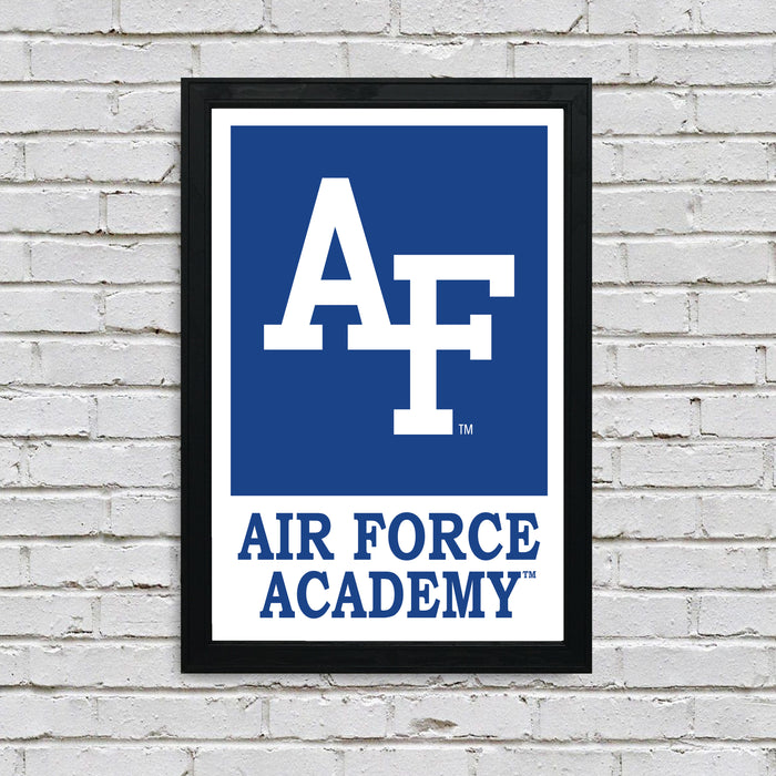 Limited Edition Air Force Falcons Banner Logo Poster Art Print - 13x19"