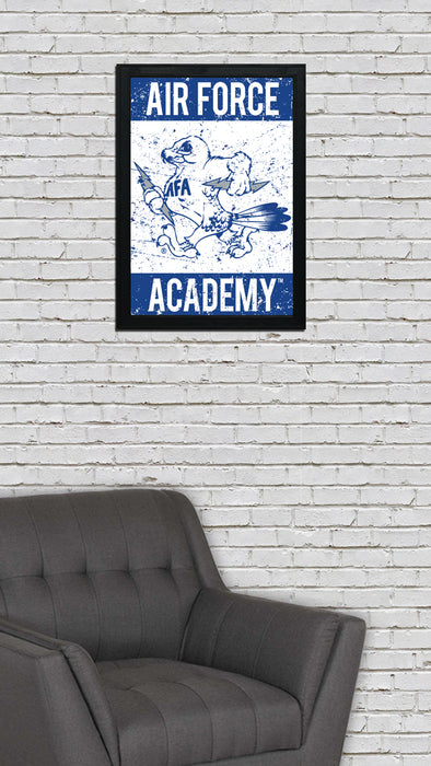 Limited Edition Air Force Falcons Vintage Mascot Poster Art Print - 13x19"