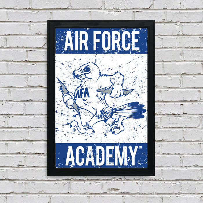 Limited Edition Air Force Falcons Vintage Mascot Poster Art Print - 13x19"