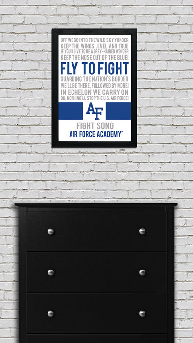 Limited Edition Air Force Academy Fight Song Poster Art Print - 13x19"