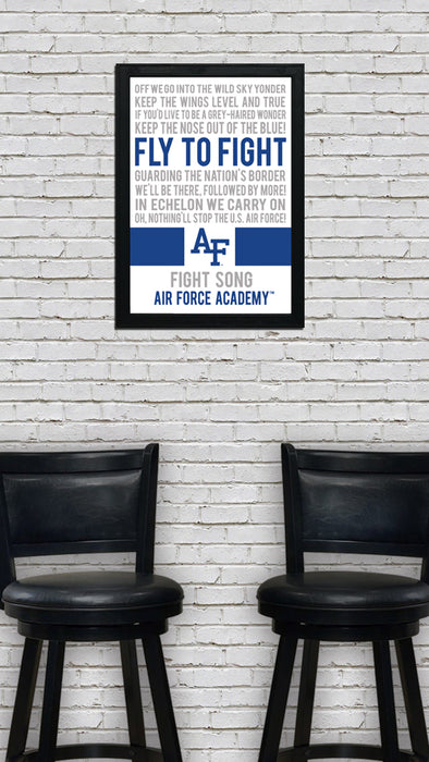 Limited Edition Air Force Academy Fight Song Poster Art Print - 13x19"