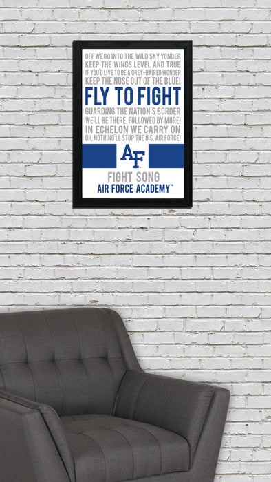 Limited Edition Air Force Academy Fight Song Poster Art Print - 13x19"