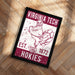 A framed poster featuring a turkey and the text "VIRGINIA TECH EST. 1872 HOKIES"