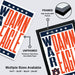 The image is a collage of two framed and two unframed posters, each featuring the text "DAMN EAGLE" in a stylized font. The framed poster has a black border and a white star, while the unframed poster has a white border and a black star. The collage also includes text indicating that multiple sizes are available, ranging from 11x17 to 24x36 inches, and that the collage is a single image with no redundancy or vague descriptions.