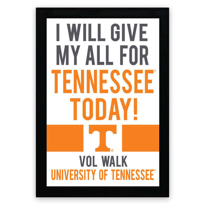 I WILL GIVE MY ALL FOR TENNESSEE TODAY! VOL WALK UNIVERSITY OF TENNESSEE