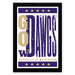 The image is a framed poster featuring the text "GO DAWG'S" in a bold, stylized font.