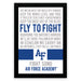 The image is a framed poster with a motivational message from the Air Force Academy.