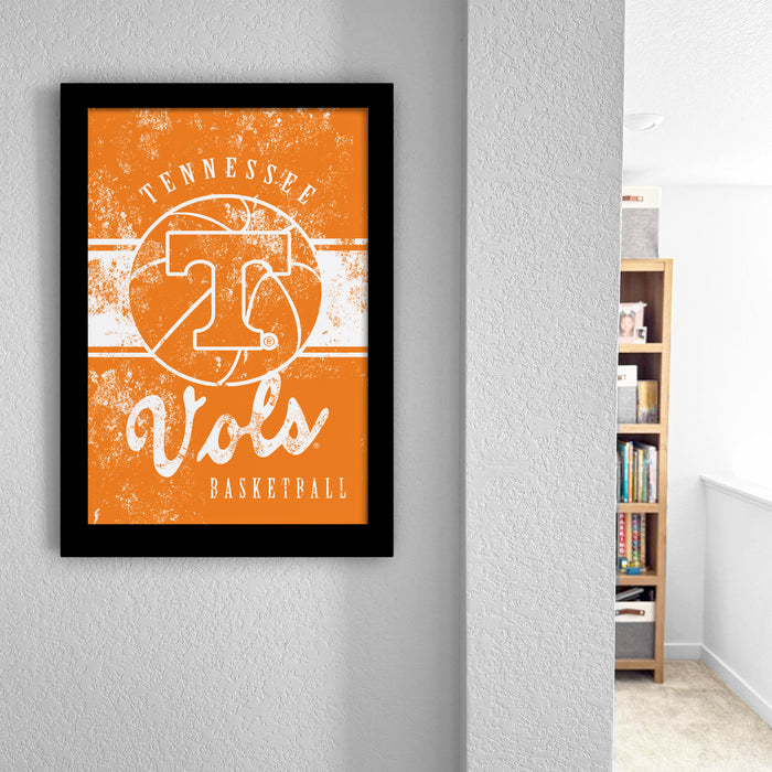 a framed poster of the Tennessee Titans basketball team, with the text " Tennessee Titans Basketball" prominently displayed.