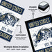 The image is a framed poster of the United States Navy Academy, featuring a navy seal and the text "UNITED STATES EST 1845 NAVY ACADEMY". The poster is framed and labeled as "FRAMED" and "High Quality MDF Frames". The poster is also described as "UNFRAMED Printed on 12pt Heavy Duty Matte Paper" and "Multiple Sizes Available 11x17 - 13x19 - 18x24 - 24x36".