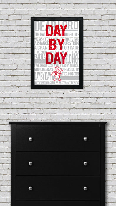 Limited Edition Day By Day Nebraska Cornhuskers Tunnel Walk Poster Art - 13x19"