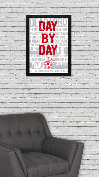 Limited Edition Day By Day Nebraska Cornhuskers Tunnel Walk Poster Art - 13x19"