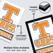 The image is a promotional graphic for a product called "TEXAS TENNESSEE", featuring a close-up of a framed and unframed version of the logo.