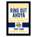 The image is a framed poster with text and logos related to Marquette University.