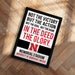 The image is a framed poster with a motivational message about the importance of action and determination in achieving victory, not just the goal itself.