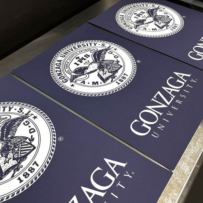 Limited Edition Gonzaga Bulldogs School Seal Poster - 13x19"