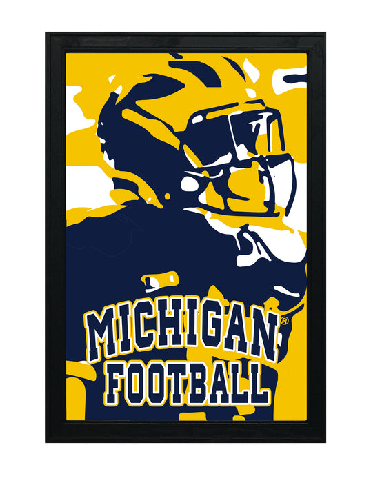 Limited Edition Michigan Football Poster - 90's Era Print Art - 13x19"