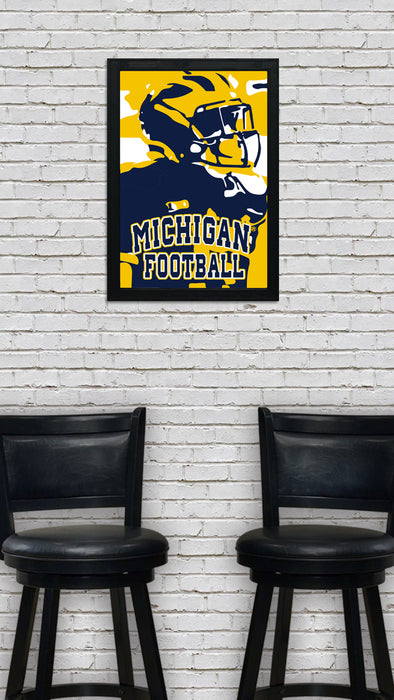 Limited Edition Michigan Football Poster - 90's Era Print Art - 13x19"