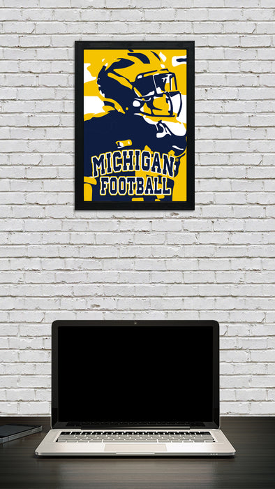 Limited Edition Michigan Football Poster - 90's Era Print Art - 13x19"
