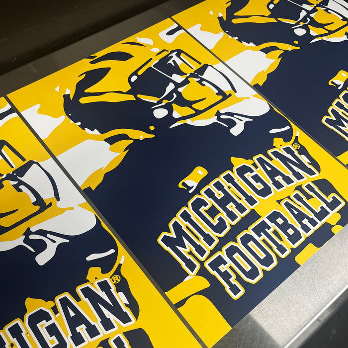 Limited Edition Michigan Football Poster - 90's Era Print Art - 13x19"
