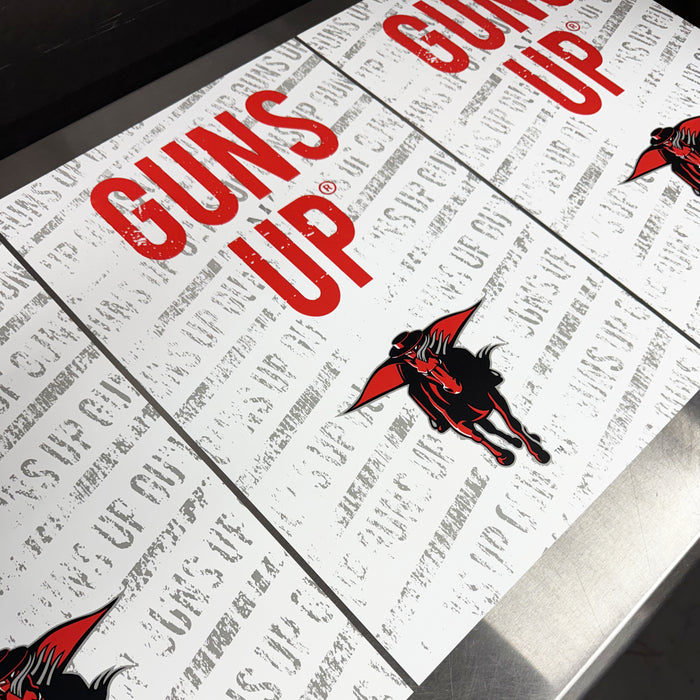 Limited Edition Texas Tech Red Raiders Guns Up Poster Print Art - 13x19"