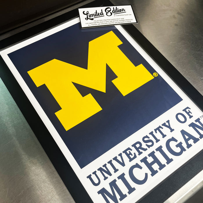 Limited Edition University of Michigan Poster Art Print - 13x19"