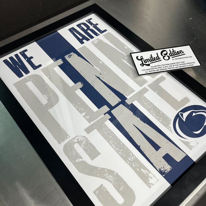 Limited Edition We Are Penn State Poster - Letterpress Print Art - 13x19"