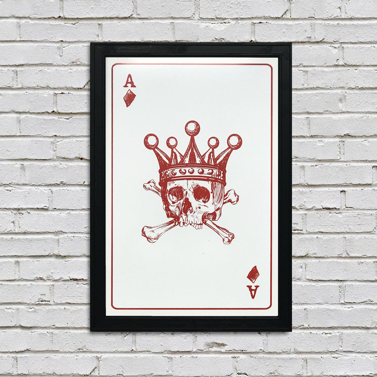 Wall Art - Ace Of Diamonds - Print On Canvas | Perfect Gift For Her / Him sale | Digital Print | Wall Decor | Collectibles | Art