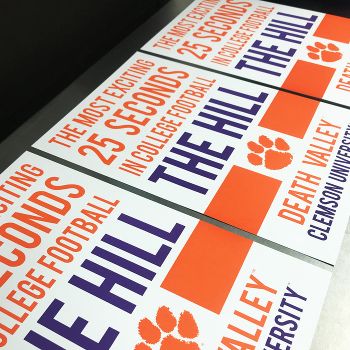 Limited Edition The Hill Clemson Tigers Poster Art - 13x19"