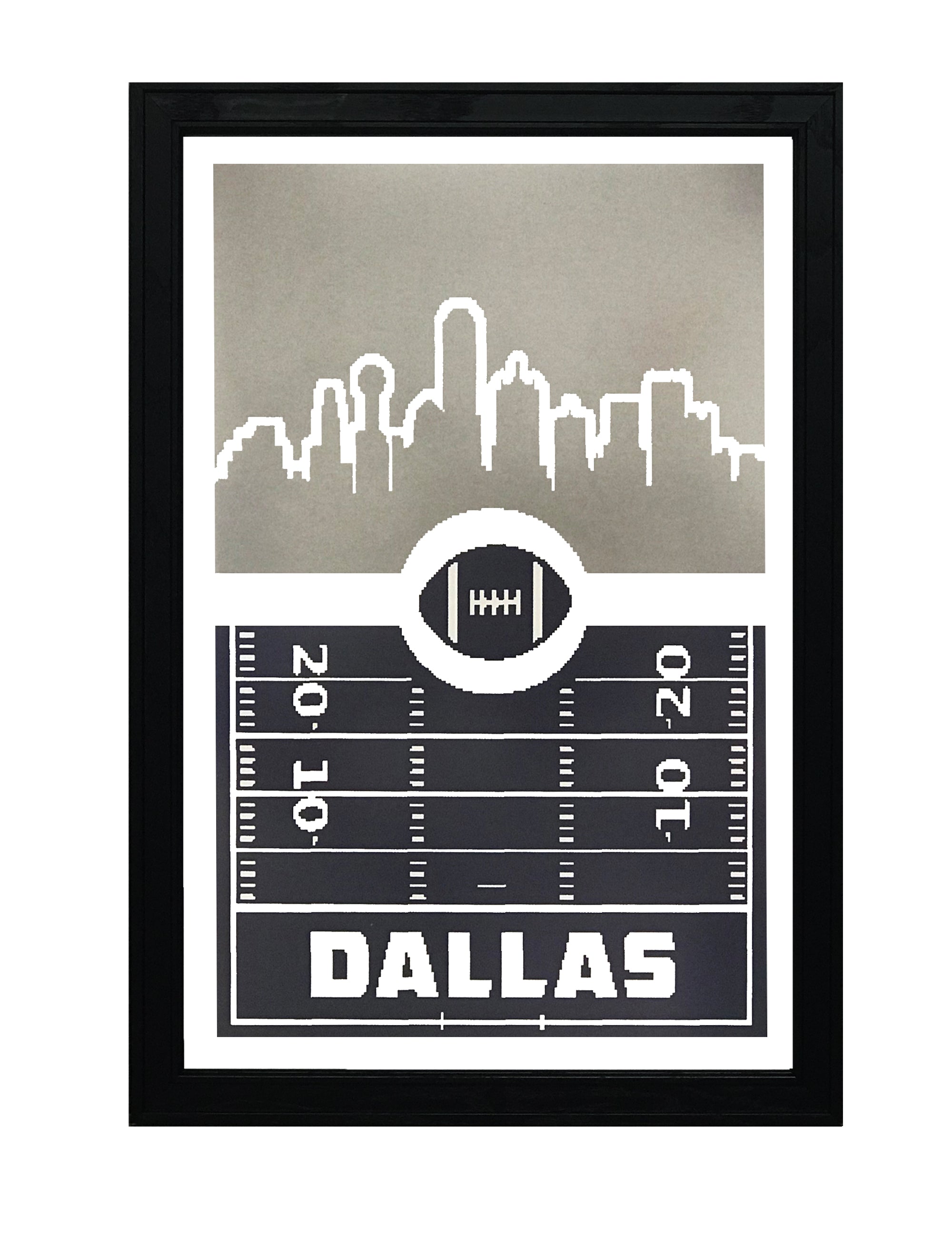 Vintage Dallas Cowboys Ring Of Honor NFL Football Poster