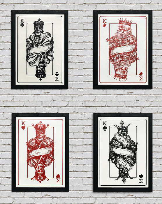 Limited Edition 4 Kings Poster Art Print Set - 13x19"