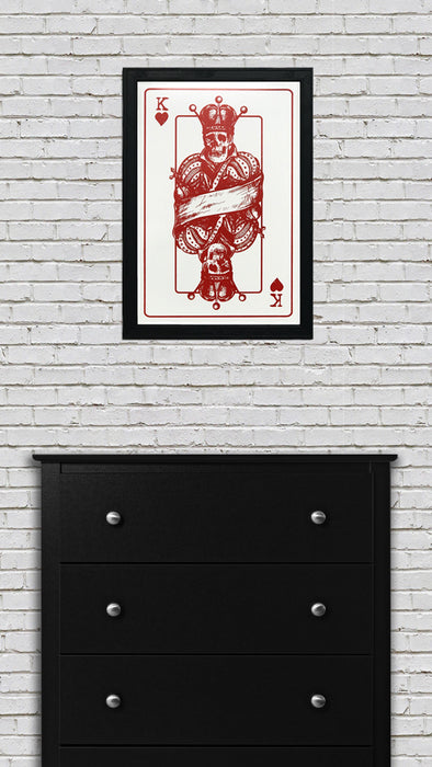 Limited Edition King of Hearts Poster Art Print - 13x19"