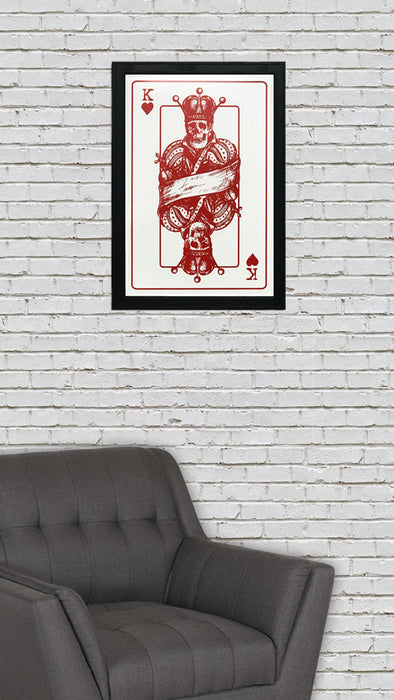 Limited Edition King of Hearts Poster Art Print - 13x19"