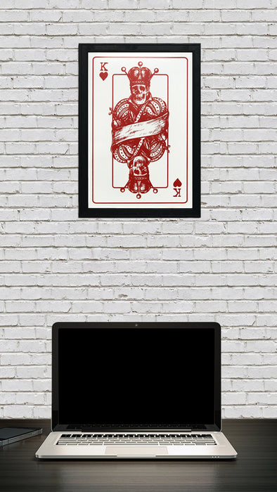 Limited Edition King of Hearts Poster Art Print - 13x19"