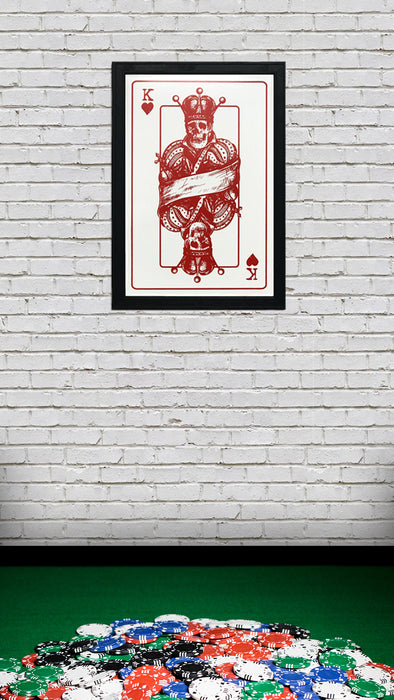 Limited Edition King of Hearts Poster Art Print - 13x19"