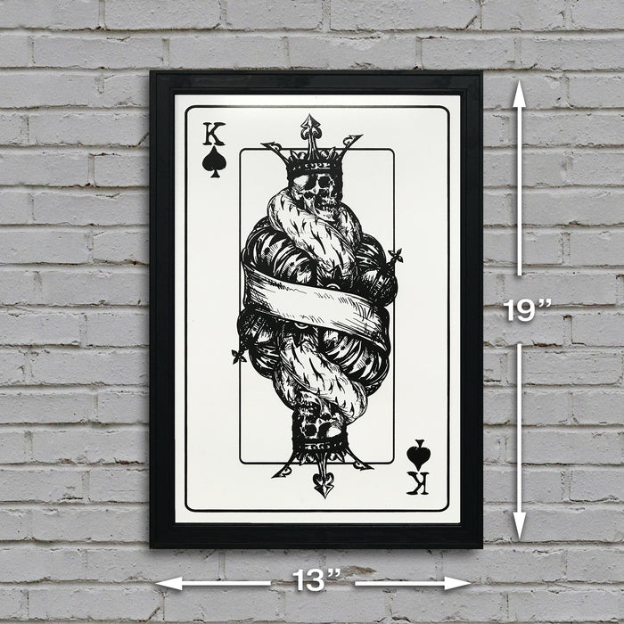 Limited Edition King of Spades Poster Art - Poker Room Decor - 13x19"