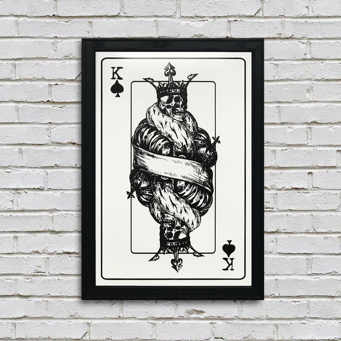 Limited Edition King of Spades Poster Art - Poker Room Decor - 13x19"