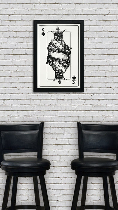 Limited Edition King of Spades Poster Art - Poker Room Decor - 13x19"