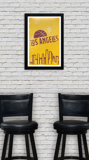vintage lakers art Art Collection