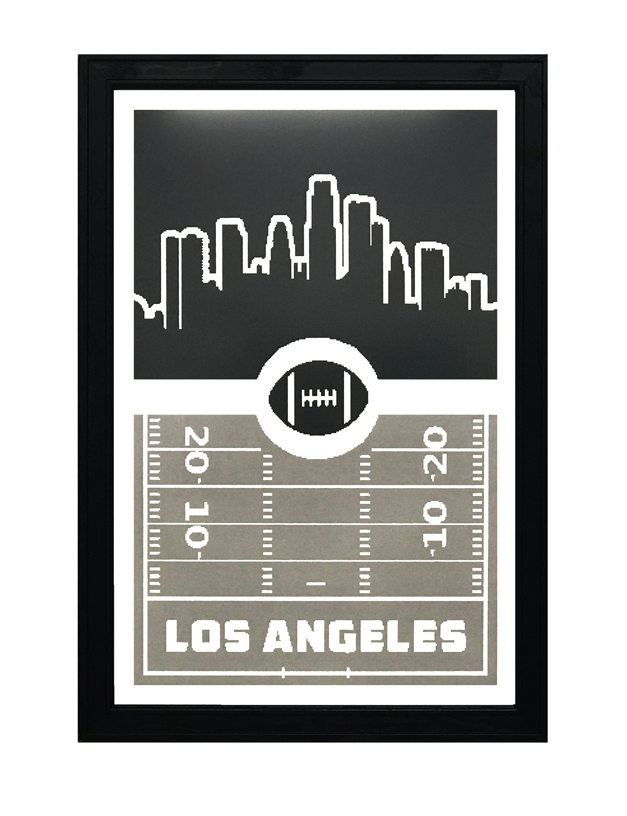 1986 Los Angeles Raiders Game Staff Art - Row One Brand