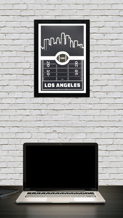 Limited Edition Los Angeles Rams Poster Art - Retro Print 13x19"