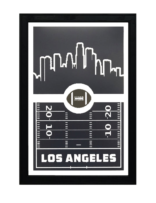 Limited Edition Los Angeles Rams Poster Art - Retro Print 13x19"