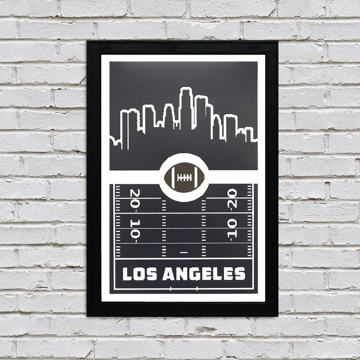 Limited Edition Los Angeles Rams Poster Art - Retro Print 13x19"