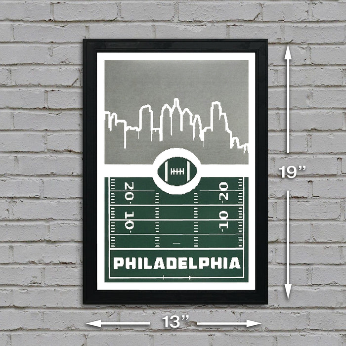 Limited Edition Philadelphia Eagles Poster - 8 Bit Retro Art Print - 13x19"