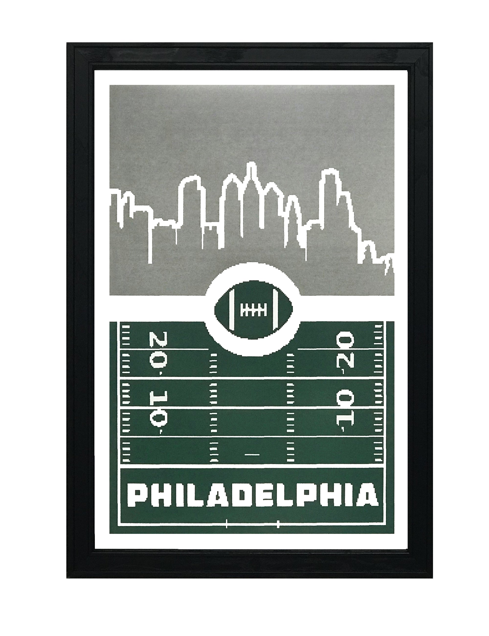 Philadelphia Eagles 34.25'' x 35'' Framed Retro Logo Poster