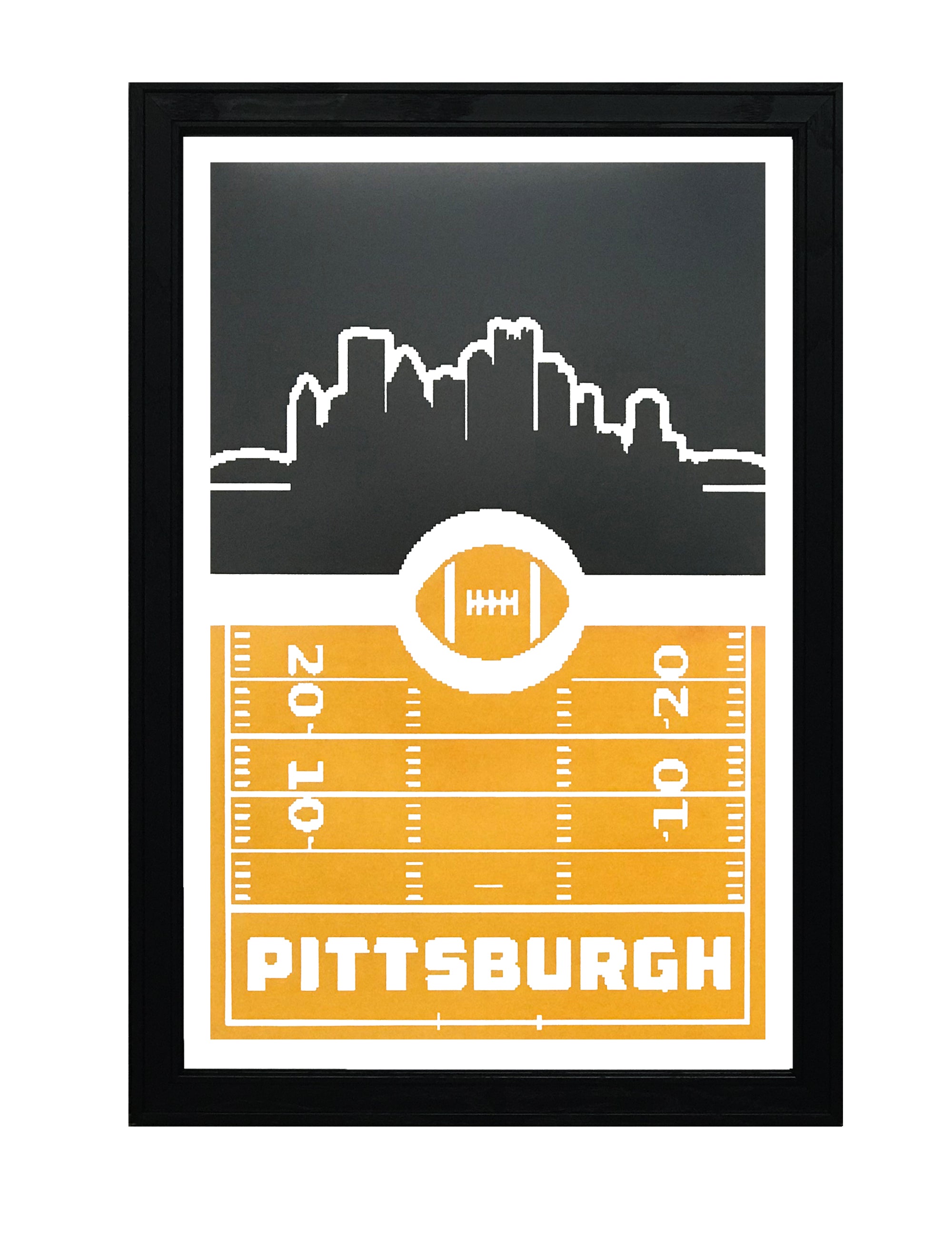 Pittsburgh Steelers Ticket Print Wall Art Vintage Poster 