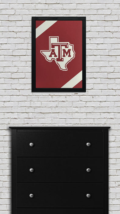 Limited Edition Texas A&M Aggies Logo Poster - Texas A&M State Logo Poster Art - 13x19"